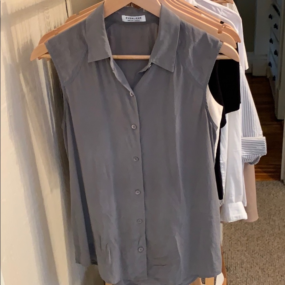 Everlane silk button up
